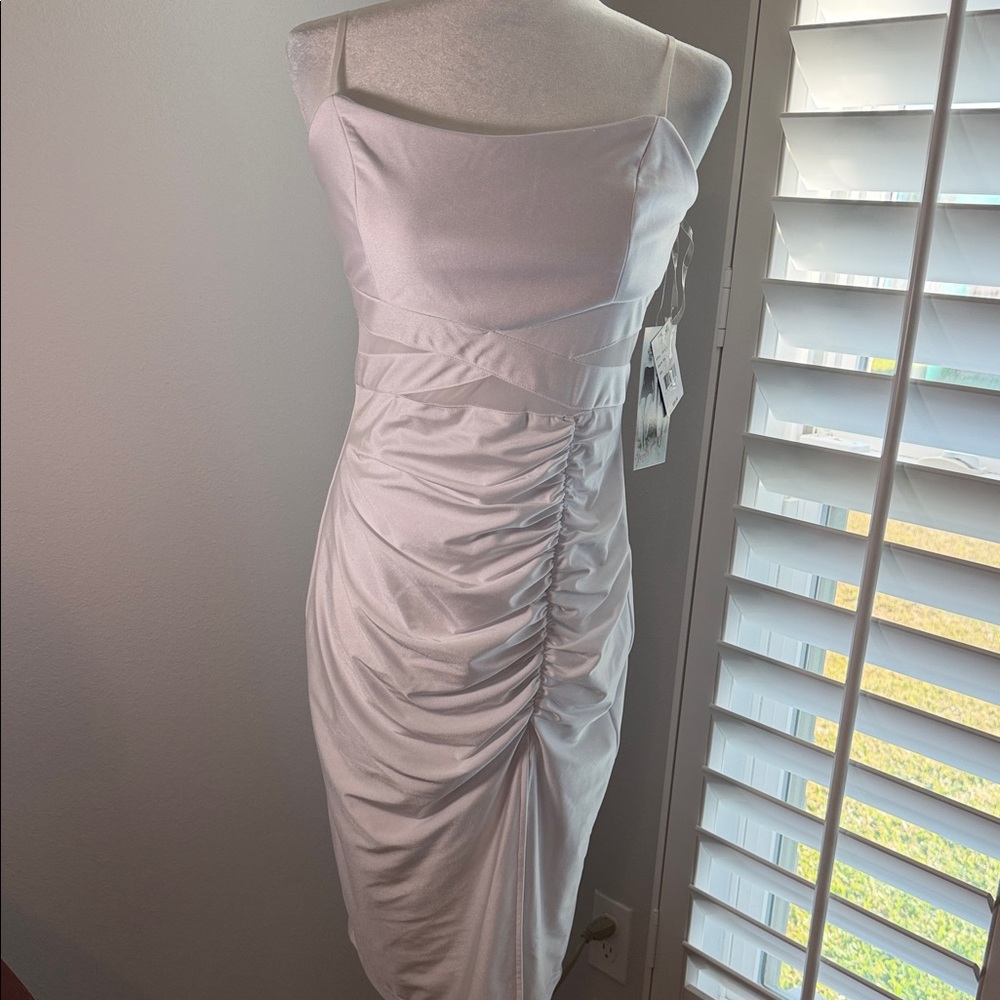 NWT Honey and Rosie adjustable straps White Dress